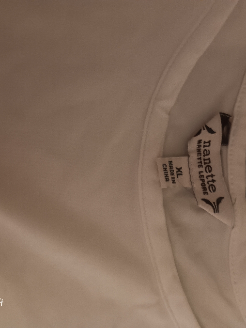 Nanette Lepore Cream Short Sleeve Top with Puff Sleeves - Picture 3 of 3